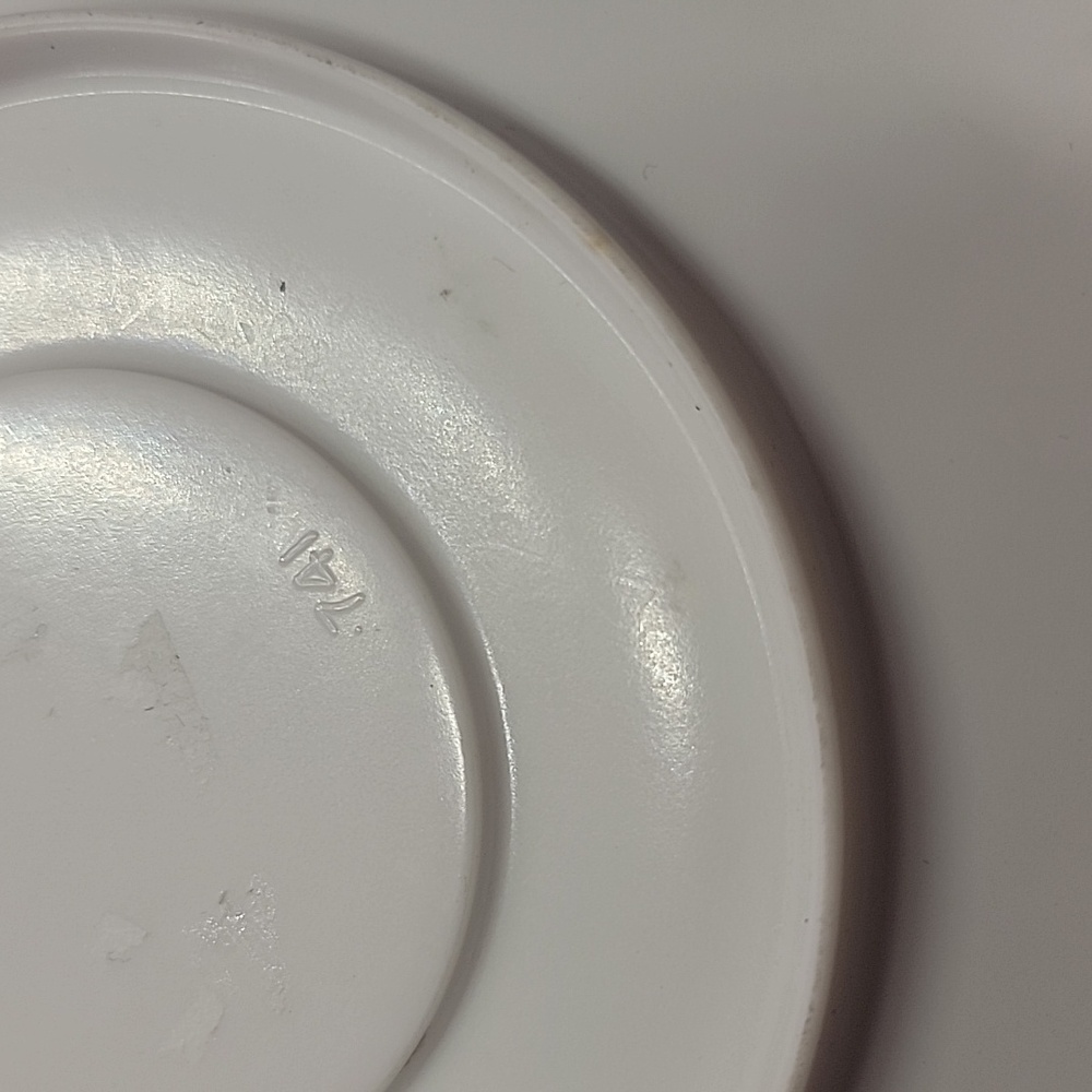 Vintage Harmony House Fancy Free Melmac Vintage Saucers set of 4 - Picture 4 of 5